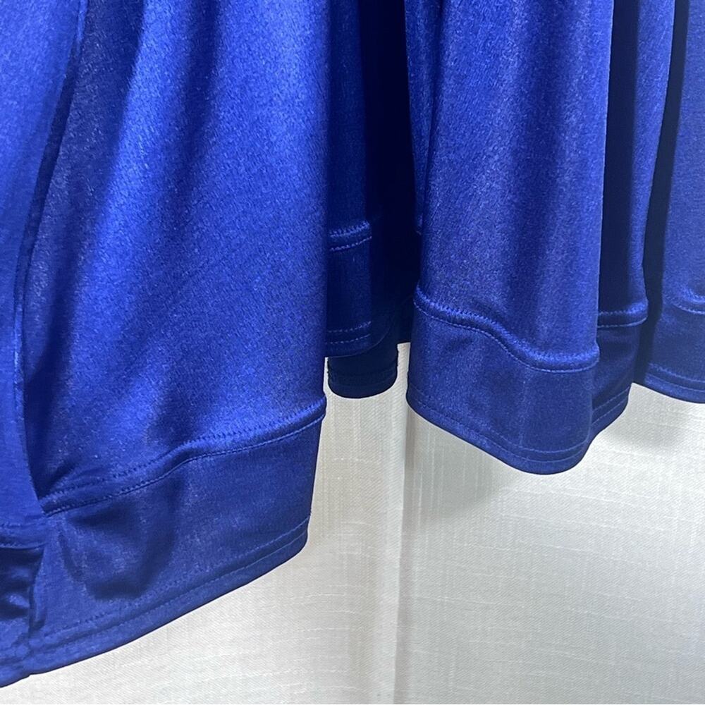 Rocawear NWT Blue Faux Patent Leather Buckle Strap Mini Babydoll Dress Size L - Picture 13 of 15